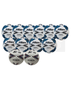 Mitre 450g Size 5 U15 - Youths Match & Training Ball Pack with Bag
